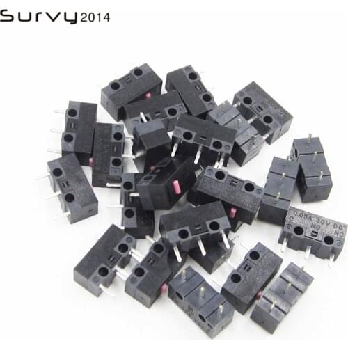 10pcs 12.8*5.8*6.5mm Mouse Microswitch Stable Pushbutton Switches diy electronics
