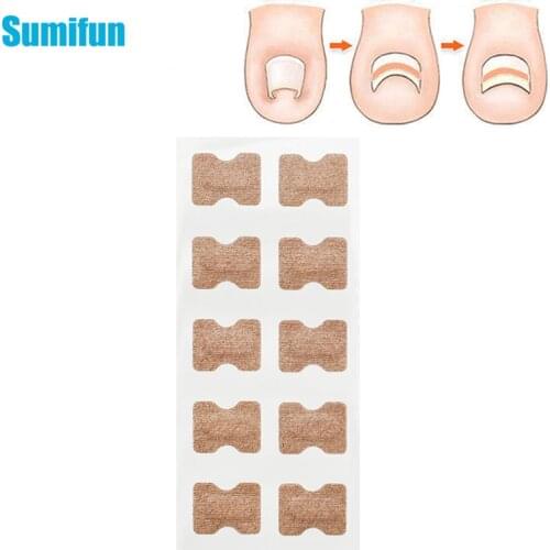 10Pcs/set Foot Nail Correction Plaster Pedicure Sticker Ingrown Toenail Correction Tool Inflammatory Thumb Roll Nail Correction