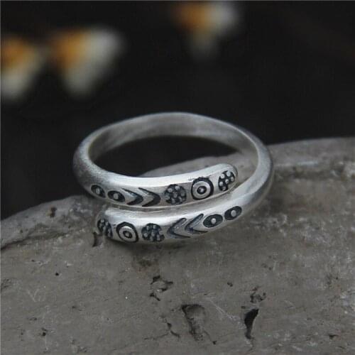 2018 Time-limited Sale Anel Feminino Van Gall Original S990 Handmade Ring, Nostalgia Folk Style, Art, Old Pattern, Ring Gift