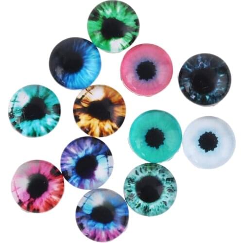 20pcs Glass Doll Eyes DIY Crafts Eyeballs for Dinosaur Animals Eye Accessories P31B