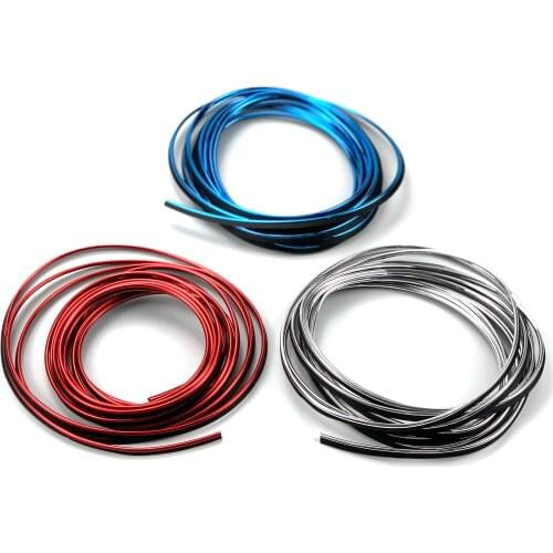 5M Car Accessories Interior Decoration Strip For Ford Focus Fusion Escort Kuga Ecosport Fiesta Falcon Mondeo Taurus MUSTANG