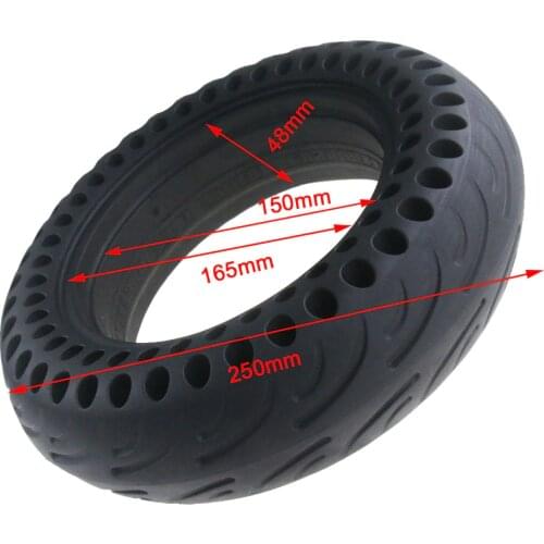 70/65-6.5 Porous Solid Tire Thickening To Prevent Puncture Wear-Resistant Balance Car Solid Tire 10*2.75 Honeycomb Solid Tyre