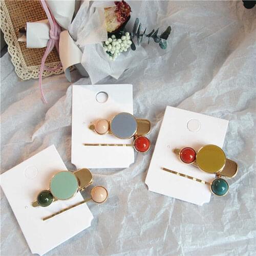 1Set Popular Pearl Hair Clips Fashionable Woman Summer Hair accessories Hairpins BB Clip Styling Tools Barrettes Headwear