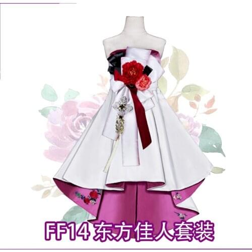Anime FinalFantasyXIV FF14 East Beauty Lolita Dress Lovely Uniform Cosplay Costume Any Size Women Halloween Free Shipping 2020
