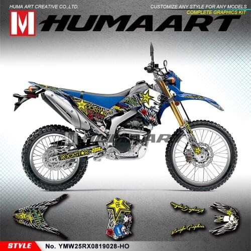 HUMAART Vehicle Graphics Vinyl Sticker Kit for WR250R WR250X 2008 2009 2010 2011 2012 2013 2014 2015 2016 2017 2018 2019 2020