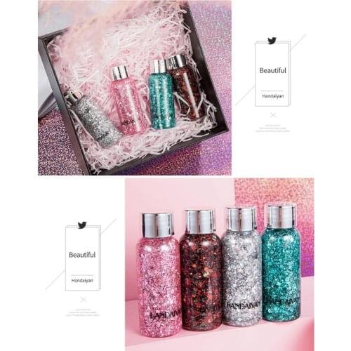 Eye Glitter Nail Hair Body Face Glitter Gel Art Flash Heart Loose Sequins Cream Festival Glitter Decoration Party Festival