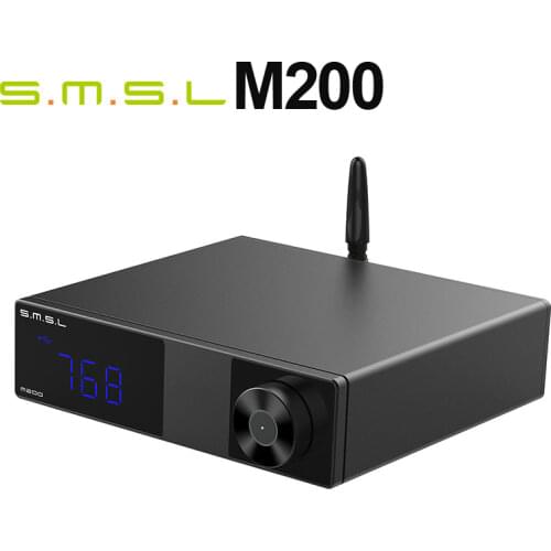 SMSL M200 Hi-Res Bluetooth 5.0 USB DAC AK4497EQ support LDAC 32Bit/768KHz DSD512 Optical/Coaxial/USB input RCA/Balanced output