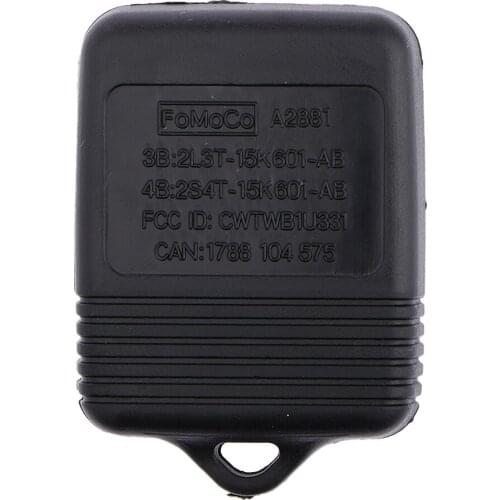 Keyless Entry Remote FOB Key Shell Case Only for Ford Transit Black