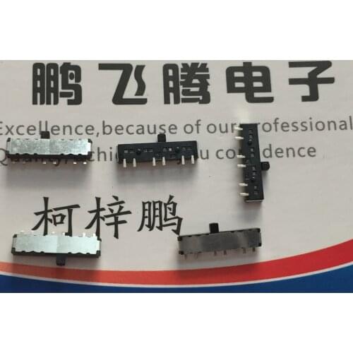 10PCS/lot Imported Japanese ALPS SSSS821801 micro toggle switch 6-foot 2 gear SMD sliding push switch