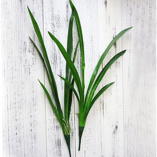 Artificial Plants Green Grass Plastic Flower Simulation Grass Desktop Decor For Garden Outdoor Decoration Fake Green Plants