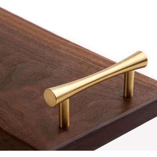 QIANSI Kitchen Handles 96mm Brass Wardrobe Brushed Stainless Steel Kitchen Door Cabinet Hardware Handle / Handles for Furniture