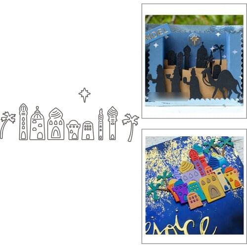 2021 New Building House Castle Metal Cutting Dies For DIY Craft Making Greeting Card and Album Paper Scrapbooking No Stamps Sets