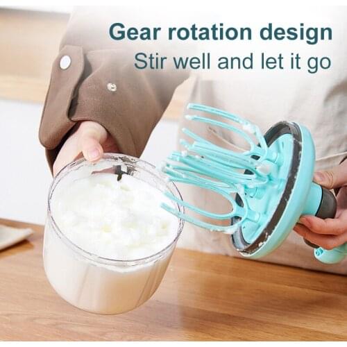 Multifunctional Egg Beater Semi-automatic Cream Butter Mixer Kitchen Gadgets Hand Stirring Cream Butter Mixer Household Tools