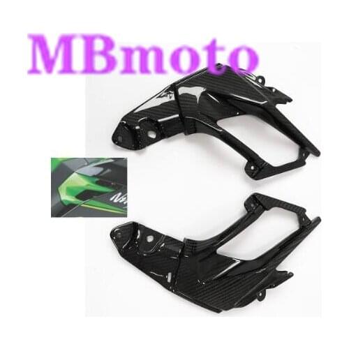 Motorcycle abs injetion side Cover Panel For ninja400 Ninja 400 2018 Carbon Fiber Side Panel fairing Cover good quality
