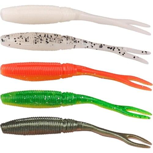 12Pcs Soft Fishing Lure 95mm 4.1g 5Color Soft Baits Wobbler Fishing Tackle Silicone Bait Pescaria Isca Artificial Para Pesca