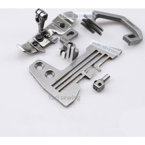 Industrial sewing machine parts Guage set for SIRUBA 747 E809/H445/D575/P253E-4/KG142 needle plate pressure foot feed dog clamp