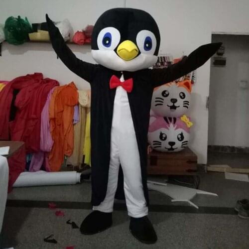 Adult Novelties Animal Mascot Costume Gentleman Penguins Mascot Costume Cartoon Character Mascotte Fancy Dress Carnival Outfits