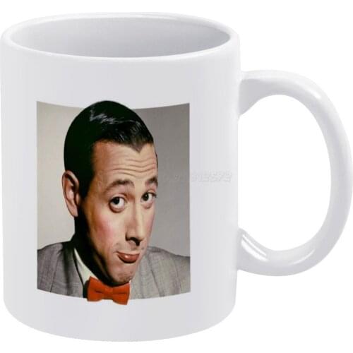 Peewee Herman White Mug 11oz Funny Ceramic Coffee Tea Milk Cups Trendy Funny Edgy