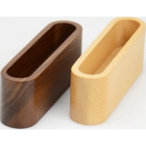 Natural Wooden Name Card Holder Wood Business Card Holder Office Desktop Card Display Stands