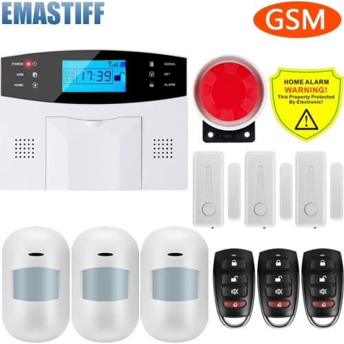 Wireless Wire Gsm Home Burglar Security Alarm System Smart Life Apps Control With Sensor Detector Kit