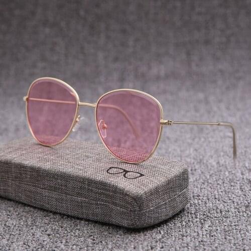 Round Cat Eye Sunglasses Sexy Men Women Famous Brand Designer Fashion Cat-eye Sun Glases UV400 Sunglass Retro Female for Women