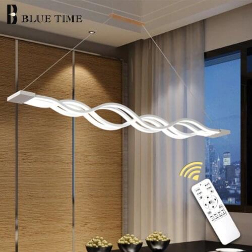 100cm Dimmable Reomte Control Modern Chandelier For Living Room Dining Room Bedroom Foyer Decoration AC110V 220V Led Chandeliers