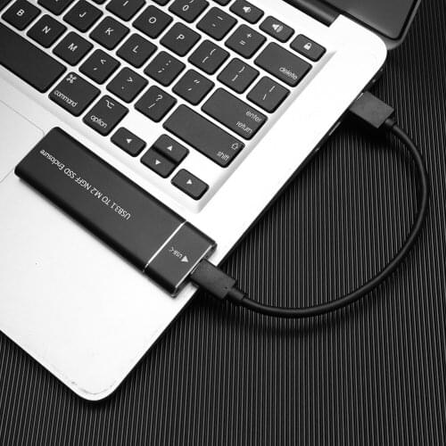 Type C to B Key NGFF SSD Case Gen 1 External SSD M.2 Aluminum USB 3.1 Enclosure for Household Computer Accessories