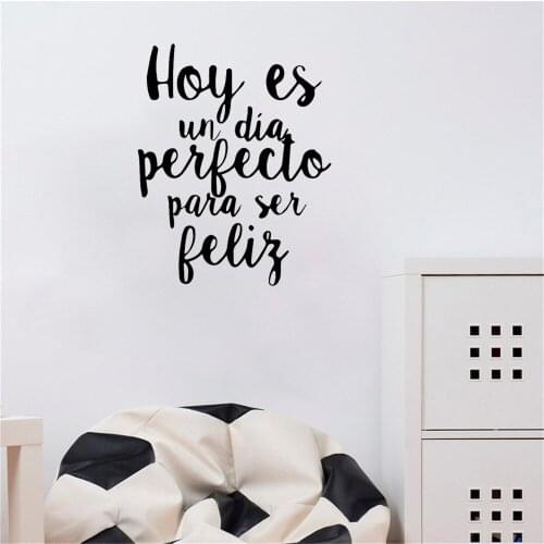 Spanish Phrase Wall Stickers Quote Wall Decal Home Decoration For Living Room kids Room Vinyl Mural Waterproof ru4017