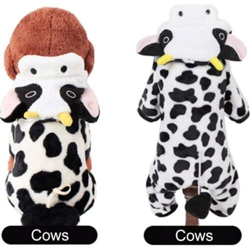 Winter Warm Dog Clothes Funny Soft Fleece Pet Cat Coat Jacket for Small Dogs Puppy Chihuahua Pug Pets Clothing