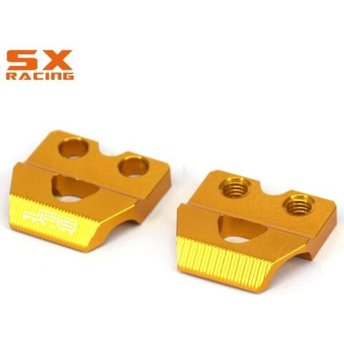 Motorcycle CNC Gold Brake Line Clamp Hose Holder For SUZUKI RM85 02-15 RM125 RM250 01-13 RMZ250 04-16 RMZ450 RMX450Z DRZ400SM