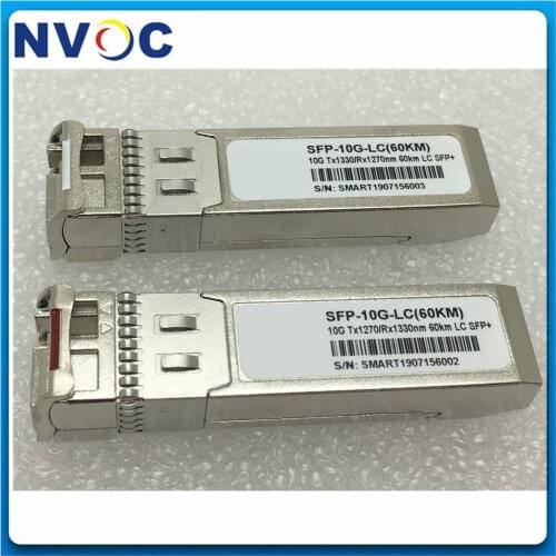 10Pairs 10G BIDI 10km 20km 40km 60km 80km 1270/1330nm LC SFP Module 10Gb BIDI SFP+ Module 10G WDM SFP Transceiver