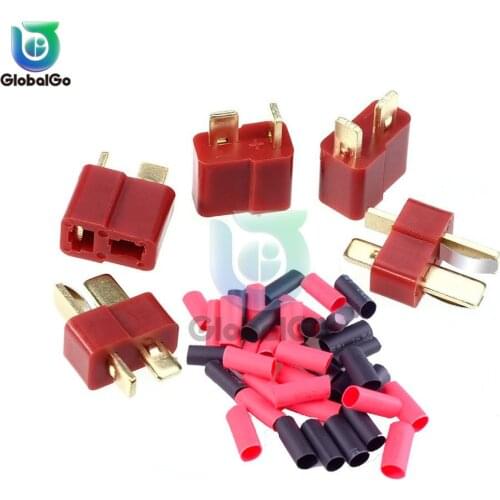 10pair XT60 XT-60 Plug Connector With Heat Shrink Tube 10 Male 10 Female for RC Lipo Battery Male Female Bullet Connectors Plugs