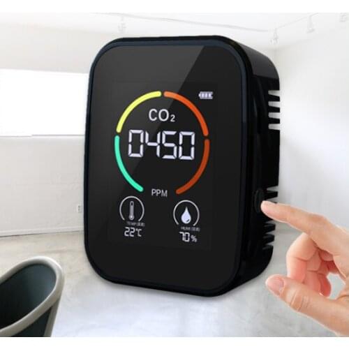 House Office Air Co2 Tester 3 in 1 Portable Digital Temperature Sensor Detector For Car