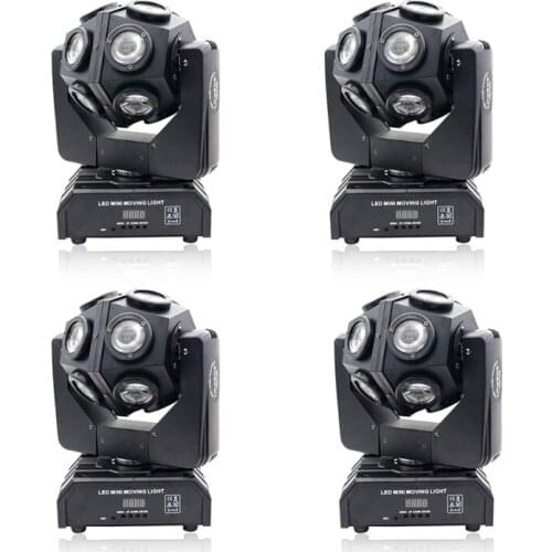4pcs/lot 12*10W rgbw stage effect football light moving head beam spot wash strobe dmx projector lighting