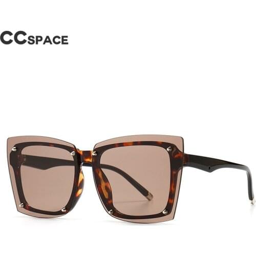 46636 Rimless Square Luxury Sunglasses Men Women Fashion Shades UV400 Vintage Glasses