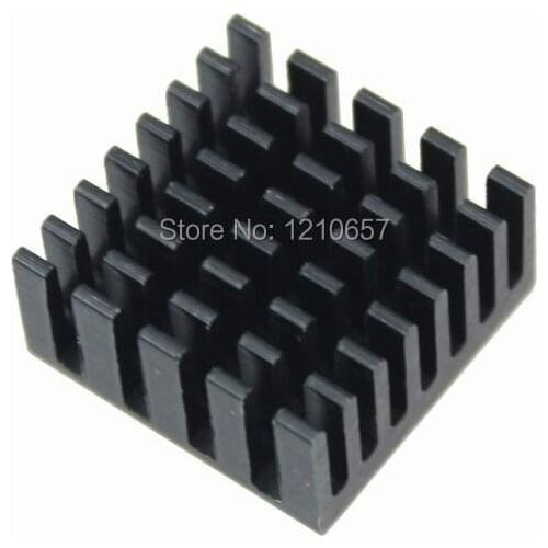 500pieces lot 20 x 20 x 10mm Black Aluminum Heatsink IC Led Heat sinks Cooling Cooler