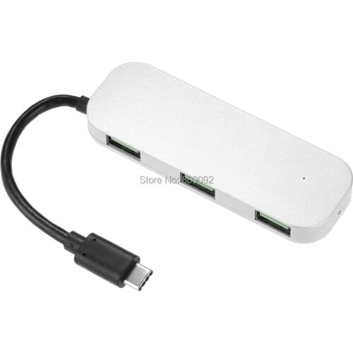 Aluminum USB-C USB3.1 Type C to 4-Port USB 3.0 Hub High Speed Adapter For PC NEW MacBook Air