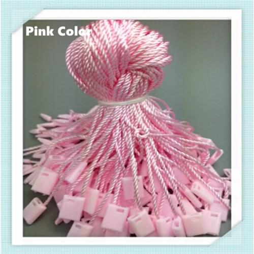 Free Shipping 1000PCS 24 Colors Special Plastic Garment String Seal Tag for Clothing Shoes and Bags, Garment Accessories JS-26