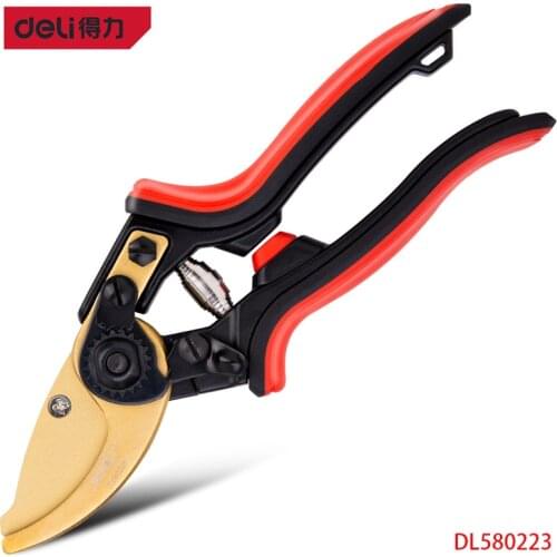 Deli DL580223 8.5 Inch SK5 Blade Material Pruning Shears Tree Branch Pruning Pruning Fruit Tree Branches Pruning Potted Plants