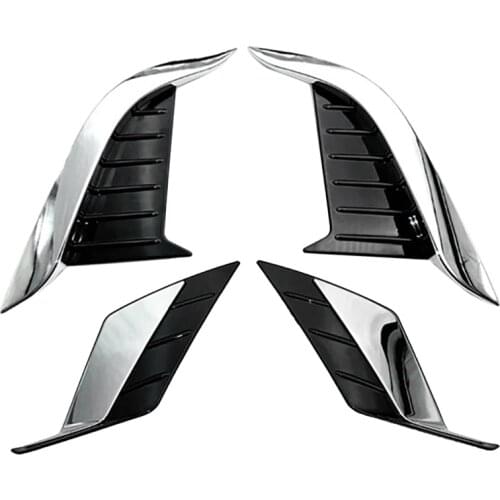 For Toyota Corolla Cross 2020 2021 ABS Chrome Front Rear Fog Light Lamp Eyelid Eyebrow Cover Trim Molding Bezel Garnish