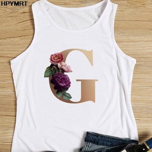 Aesthetics flowers letters Camisole Summer Sexy Women Vest Tank Tops Couple T-Shirts Streetwear Harajuku Casual Female Top Femme