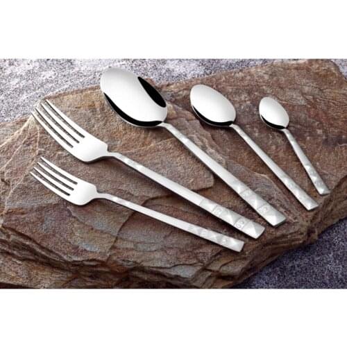 Gökdil Pyramid Model 60 Piece Spoon Fork Set