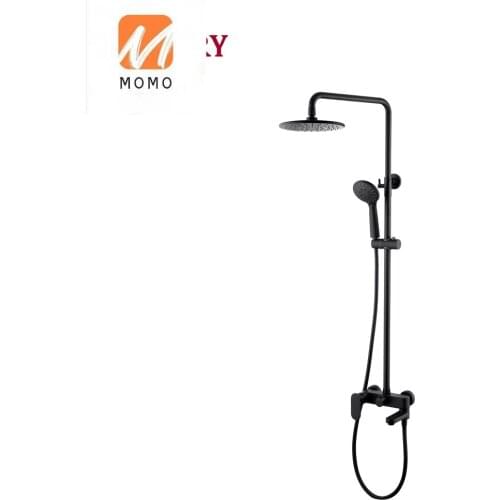 Engineering 3 Functions Surface Chrome Plating Wall Mounted Thermostatic Exposed Bath Shower Mixer Faucet