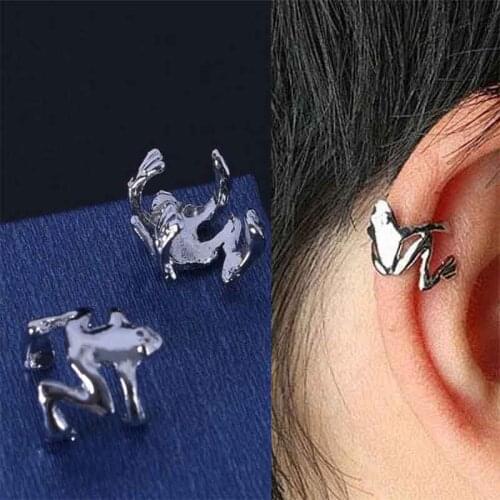 EARRING HOPPING FROG CARTILAGE UPPER HELIX EAR WRAP EAR CUFF CLIP-ON Fashion