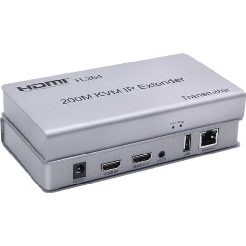 KVM Extender 200M HDMI To RJ45 Network Cable Amplification Transmission With USB Interface Mouse Keyboard Extension