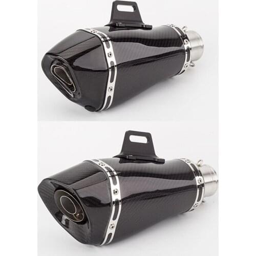 Motorcycle modified exhaust pipe muffler 51mm universal full carbon fiber exhaust pipe NINJA400 RC390 with DB killer