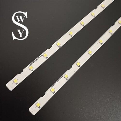 New 2pcs 28LED LED backlight strip for Samsung UE43NU7100U AOT_43_NU7100F UE43NU7120U UE43NU7170U BN96-45954A UE43NU7100