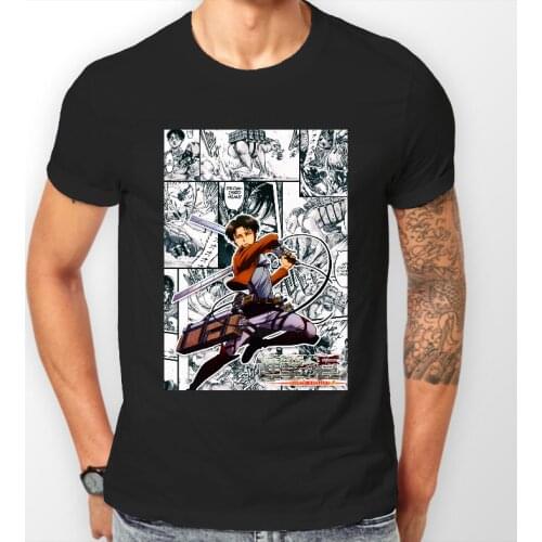 2019 New Mens Attack on Titan Cool Shingeki No Kyojin Anime AOT Tshirt T-Shirt Tee ALL SIZES Tee Shirts