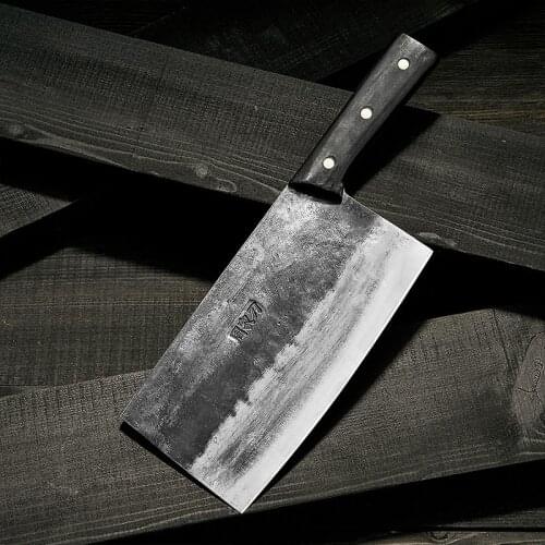Hand forged meat cleaver High carbon steel slicing knife Kitchen sharp kitchen knife Professional chef knife Tang Knife