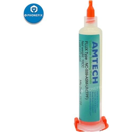 Paste 100% Original AMTECH NC-559-ASM BGA PCB No-Clean Solder Paste Welding Advanced Oil Flux Grease 10cc Soldering Paste Repair